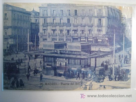 Postales: MADRID. PUERTA DEL SOL. POSTAL ORIGINAL - Foto 1