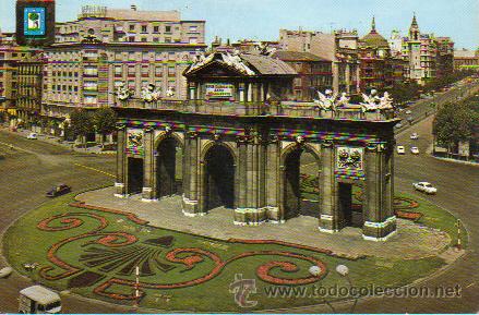 Postales: MADRID / PUERTA DE ALCAL&Aacute;***CIRCULADA - Foto 1