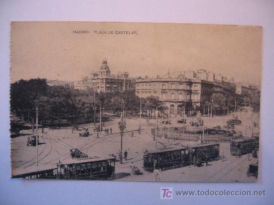 Postales: MADRID - PLAZA DE CASTELAR - SIN CIRCULAR - Foto 1