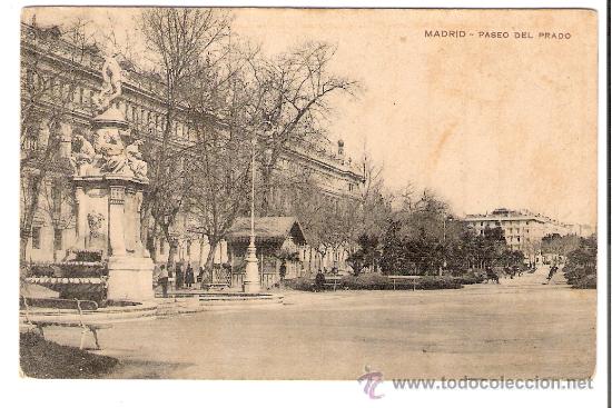 Postales: TARJETA POSTAL DE MADRID.- PASEO DEL PRADO. - Foto 1