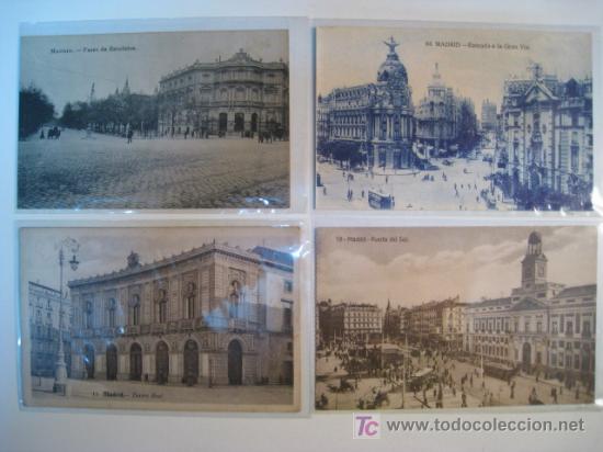 Postales: MADRID. LOTE 4 POSTALES ORIGINALES - Foto 1