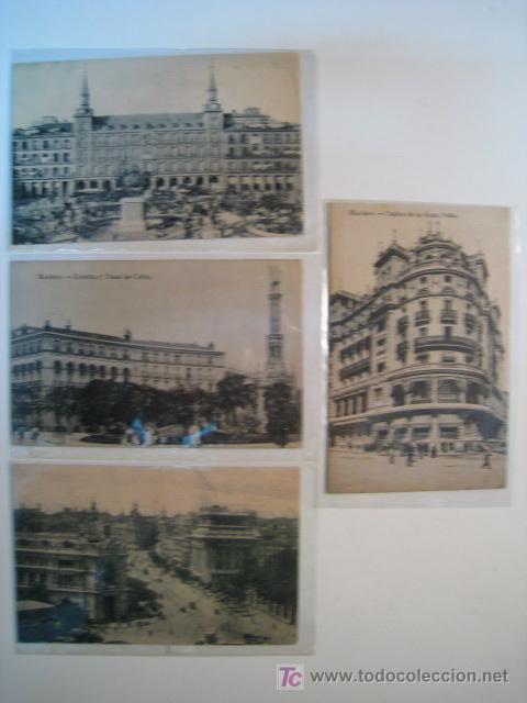 Postales: MADRID. LOTE 4 POSTALES ORIGINALES - Foto 1
