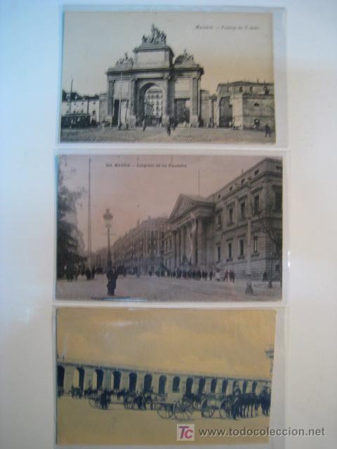Postales: MADRID. LOTE 3 POSTALES - Foto 1