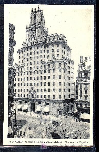 Postales: MADRID. EDIFICIO DE LA COMPA&Ntilde;IA TELEFONICA NACIONAL DE ESPA&Ntilde;A. - Foto 1