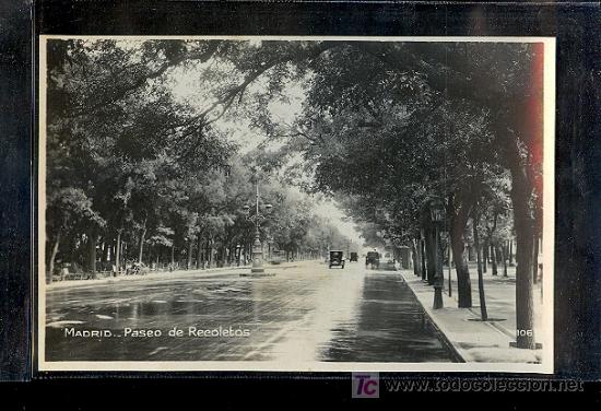 Postales: MADRID. PASEO DE RECOLETOS. - Foto 1