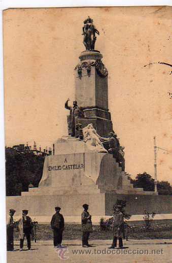 Postales: 89 MADRID - MONUMENTO A CASTELAR - Foto 1