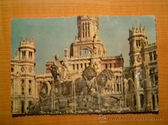 Postales: POSTAL MONUMENTO A CIBELES RELIEVE ESCRITA