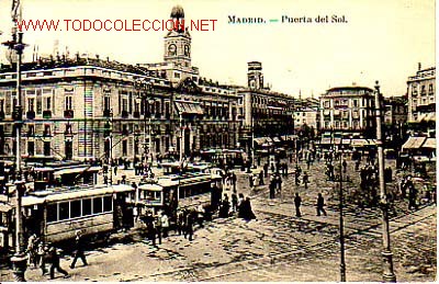 Postales: TARJETA POSTAL DE MADRID -PUERTA DEL SOL-. - Foto 1