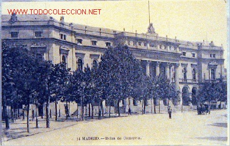 Postales: Postal Madrid Bolsa de Comercio sin circular - Foto 1