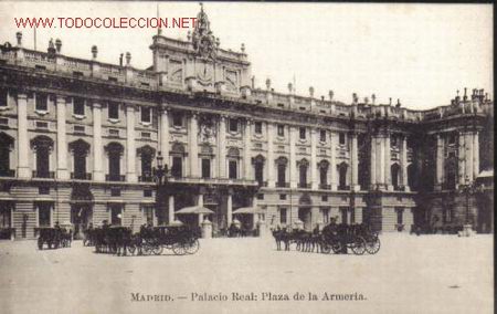 Cartoline: TARJETA POSTAL DE MADRID.- PALACIO REAL : PLAZA DE LA ARMERIA.