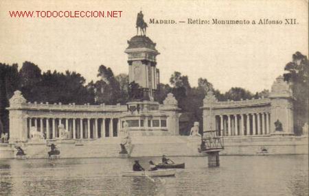 Cartoline: TARJETA POSTAL DE MADRID- RETIRO: MONUMENTO A ALFONSO XII.