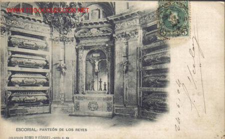 Cartoline: TARJETA POSTAL DEL ESCORIAL: PANTEON DE LOS REYES.