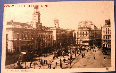 Postales: Madrid. Puerta del Sol (env&iacute;o gratuito) - Foto 1