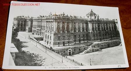 Postales: ANTIGUA POSTAL DE MADRID - PALACIO DE ORIENTE - CIRCULADA - Foto 1