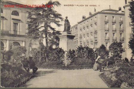 Postcards: TARJETA POSTAL DE MADRID- PLAZA DE ISABEL II.