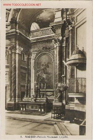 Postales: MADRID. PALACIO NACIONAL: CAPILLA - Foto 1