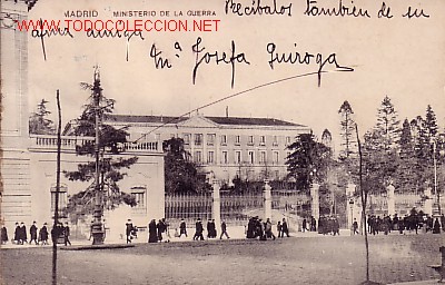 Postkarten: TARJETA POSTAL DE MADRID.-MINISTERIO DE LA GUERRA-.