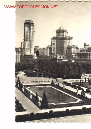 Postales: Postal de Madrid, Jardines Sabatini. - Foto 1