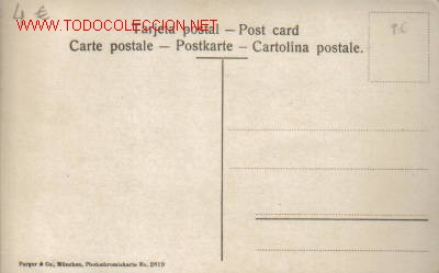 Postales: TARJETA POSTAL ANTIGUA DE MADRID - BOLSA DE COMERCIO - Foto 2