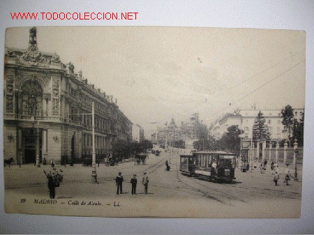 Postales: MADRID , CALLE DE ALCALA - Foto 1