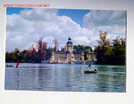 Postales: N19 MADRID PALQUE DEL RETIRO ESTANQUE - Foto 1