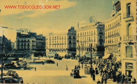 Postales: TARJETA POSTAL DE MADRID. PUERTA DEL SOL. - Foto 1