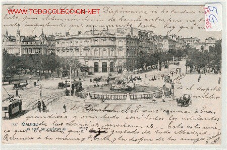 Postales: (PS-465) POSTAL MADRID -Plaza de Castelar. - Foto 1