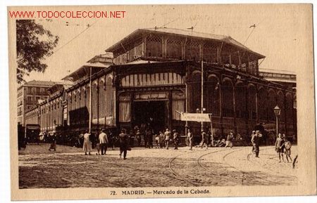 Postales: 72. MADRID. MERCADO DE LA CEBADA - Foto 1