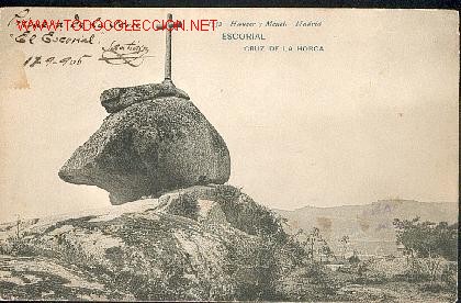 Postales: EL ESCORIAL, CRUZ DE LA HORCA, HAUSER Y MENET N&ordm; 1752