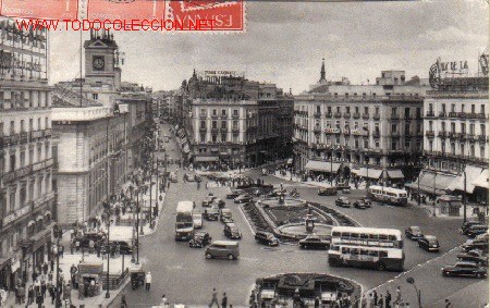 Postales: MADRID - PUERTA DEL SOL.- - Foto 1