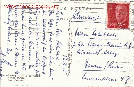 Postales: MADRID - CALLE DE ALCALA.- - Foto 2