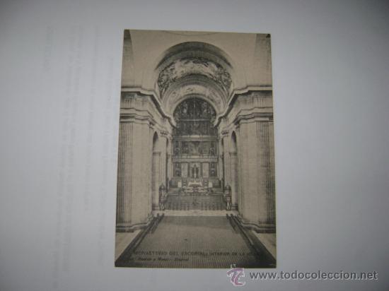 Postcards: MONASTERIO DEL ESCORIAL.INTERIOR DE LA IGLESIA.hauser y menet.sin circular.011007