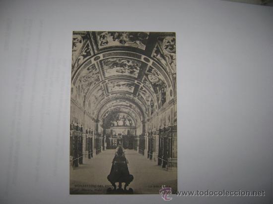Postcards: MONASTERIO DEL ESCORIAL.LA BIBLIOTECA.348 HAUSER Y MENET SIN CIRCULAR 011011