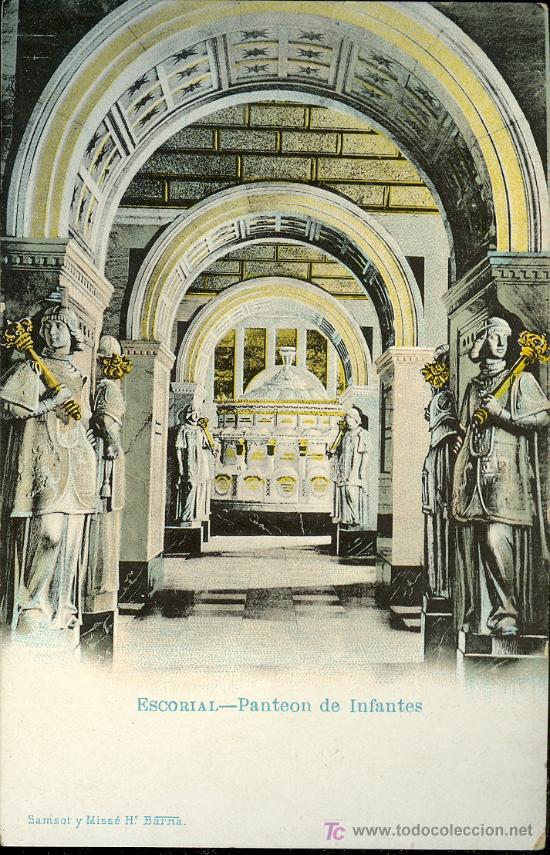 Postais: TARJETA POSTAL DE MADRID.EL ESCORIAL. PANTEON DE INFANTES. SAMSOT Y MISSE