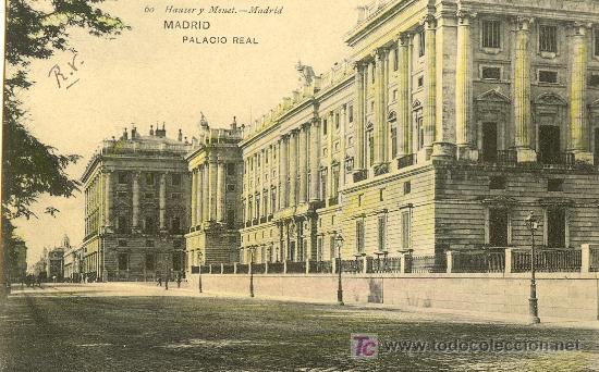 Postais: TARJETA POSTAL DE MADRID.PALACIO REAL. HAUSER Y MENET 60