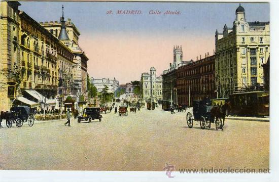 Postales: POSTAL MADRID CALLE DE ALCALA - Foto 1