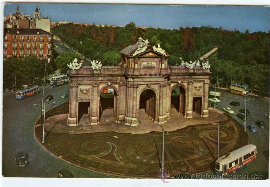 Postales: POSTAL MADRID PUERTA DE ALCALA - Foto 1