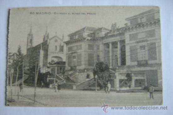 Postales: MADRID.ENTRADA AL MUSEO DEL PRADO    01041