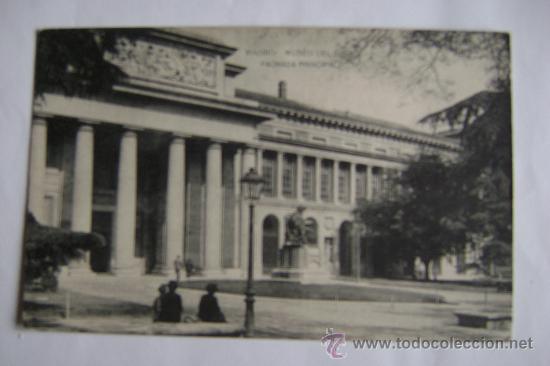 Postales: MADRID.MUSEO DEL PRADO.FACHADA PRINCIPAL   01043