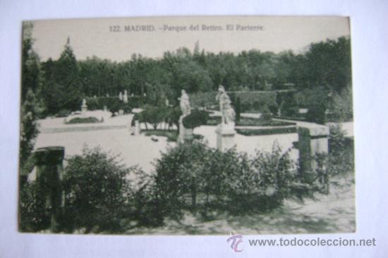 Postkarten: MADRID.PARQUE DEL RETIRO.EL PARTERRE 01107S/C