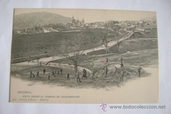 Postkarten: ESCORIAL,VISTA DESDE EL CAMINO DE GUADARRAMA     01136