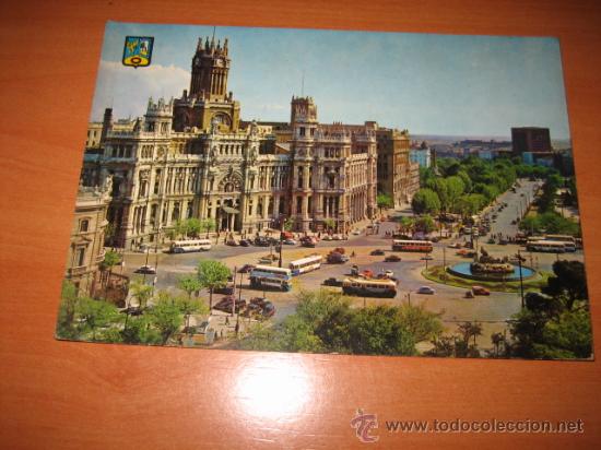 Postales: N&ordm; 83 MADRID   PALACIO DE COMUNICACIONES Y PASEO DEL PRADO - Foto 1