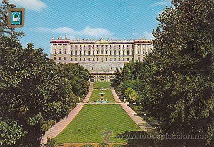 Postales: Madrid: Campo del moro, palacio real - Foto 1