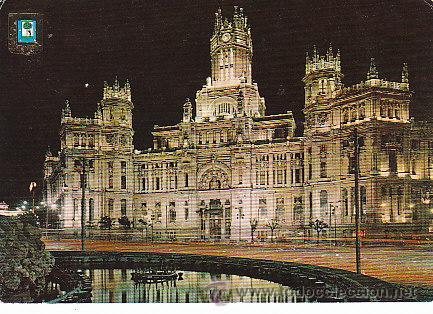 Postales: Madrid: palacio de comunicaciones - Foto 1