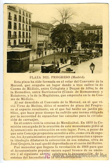 Postales: MADRID, PLAZA DEL PROGRESO , EDIC CAYON, P28271 - Foto 1