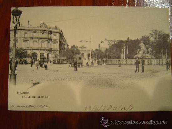 Postales: MADRID CALLE DE ALCALA - Foto 1