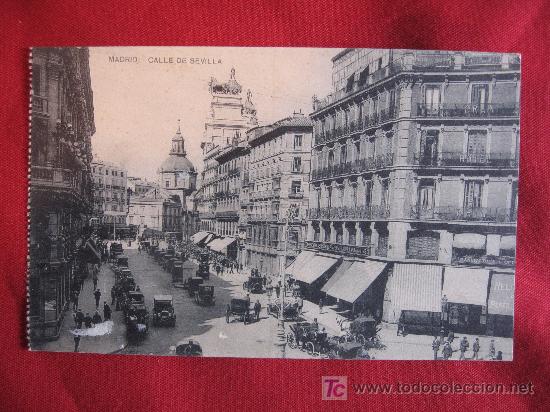 Postales: MADRID - CALLE DE SEVILLA - Foto 1
