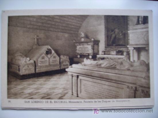 Postales: monasterio de el escorial, panteon de los duques de montpensier