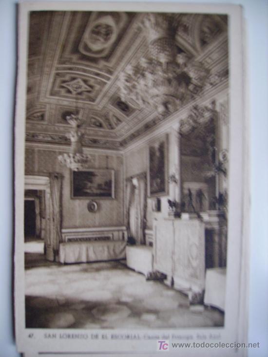 Postales: s.l. de el escorial, casita del principe, sala azul
