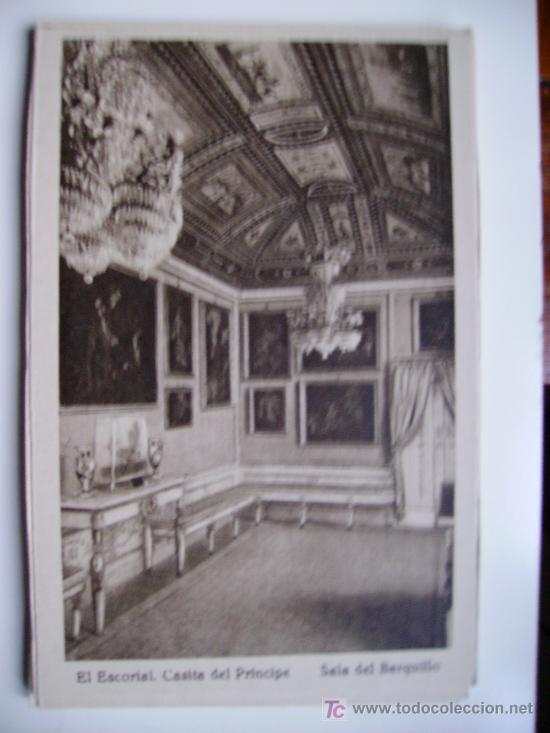 Postales: el escorial, casita del principe, sala del barquillo